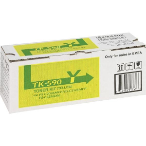 ΓΝΗΣΙΟ KYOCERA TONER TK-590Y ΓΙΑ FS-C2026MFP/C2126MFP/ FS-C5250DN YELLOW OEM: 1T02KVANL0