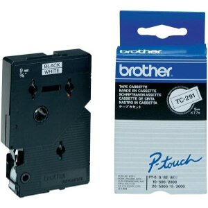 ΓΝΗΣΙΟ BROTHER P-TOUCH BLACK/WHITE 9 MM/ 7,7M OEM: TC-291