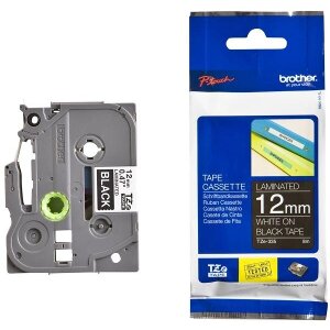ΓΝΗΣΙΟ BROTHER P-TOUCH TZE335 BLACK/WHITE (8M X 12MM) OEM: TZE335