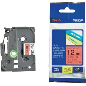 ΓΝΗΣΙΟ BROTHER P-TOUCH TZE431 RED/BLACK (8M X 12MM) OEM: TZE431