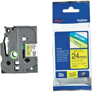 ΓΝΗΣΙΟ BROTHER P-TOUCH TZE651 YELLOW/BLACK (8M X 24MM) OEM: TZE651
