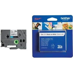ΓΝΗΣΙΟ BROTHER P-TOUCH WHITE/BLACK 4M X 12MM OEM: TZE231S