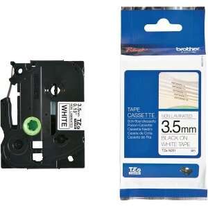 ΓΝΗΣΙΟ BROTHER P-TOUCH WHITE/BLACK 8M 3,5 MM OEM: TZE-N201