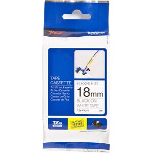 ΓΝΗΣΙΟ BROTHER P-TOUCH WHITE/BLACK 8M X 18MM OEM: TZEFX241