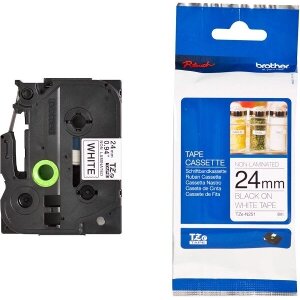 ΓΝΗΣΙΟ BROTHER P-TOUCH WHITE/BLACK 8M X 24MM OEM: TZEN251
