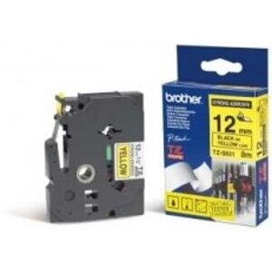 ΓΝΗΣΙΟ BROTHER P-TOUCH YELLOW/BLACK 8M X 12MM OEM: TZE-S631