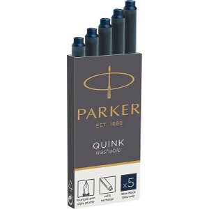 ΑΝΤΑΛΛΑΚΤΙΚΕΣ ΑΜΠΟΥΛΕΣ PARKER S-QUINK ΣΕ ΚΟΥΤΙ BLACK 5 ΤΕΜ