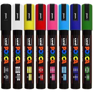 ΜΑΡΚΑΔΟΡΟΣ POSCA PC-5M 2.5MM 8ΤΜΧ