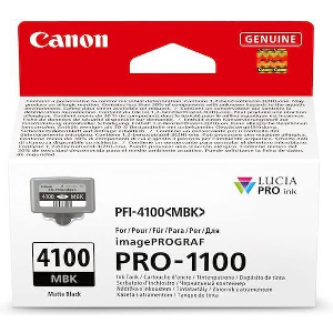 CANON ΜΕΛΑΝΙ INKJET PFI4100MBK MATTE BLACK ΜΕ OEM:6776C001