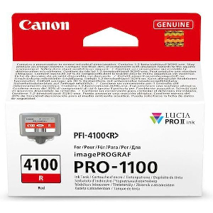 CANON ΜΕΛΑΝΙ INKJET PFI4100R RED ΜΕ OEM:6785C001