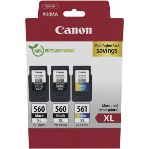 CANON ΜΕΛΑΝΙ INKJET PG-560XLX2/CL-561XL MULTIPACK ΜΕ OEM:3712C009