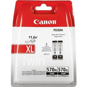 CANON ΜΕΛΑΝΙ INKJET PGI-570BKXL BLACK TWIN PACK ΜΕ OEM:0318C007AA