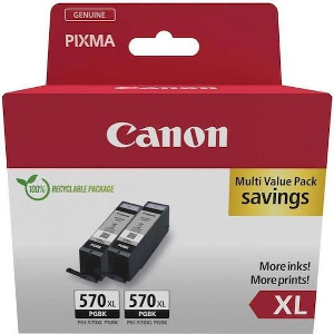 CANON ΜΕΛΑΝΙ INKJET PGI-570XL TWIN PACK BLACK ΜΕ OEM:0318C010