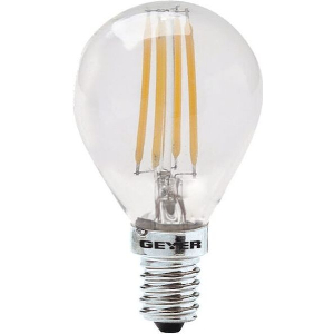 ΛΑΜΠΤΗΡΑΣ GEYER LED ΣΦΑΙΡΙΚΗ FILAMENT G45 4W E14 4000K 380LM DIM