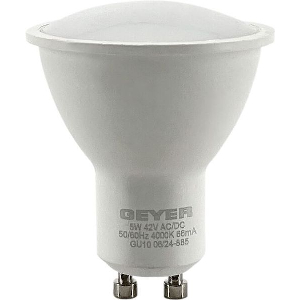 ΛΑΜΠΤΗΡΑΣ GEYER LED PAR16 5W GU10 4000K 400LM 42V AC/DC