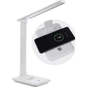 MACLEAN MCE616 W LED DESK LAMP DIMMABLE WIRELESS CHARGER 450LM WHITE