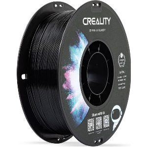 CREALITY CR-PETG BLACK 3D PRINTER FILAMENT, HARD GLOSSY, TENSILE STR. 49MPA, 1 KG SPOOL1.75
