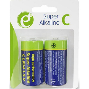 ENERGENIE ALKALINE C-CELL BATTERY 2-PACK EG-BA-LR14-01