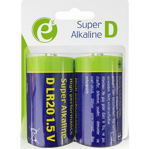 ENERGENIE ALKALINE D-CELL BATTERY 2-PACK EG-BA-LR20-01