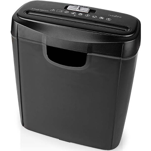 NEDIS PASH112BKA4 PAPER SHREDDER 6X A4 PAGES 10L 190W BLACK