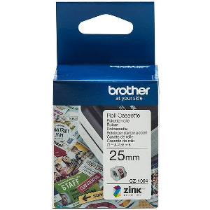 BROTHER CZ-1004 LABEL ROLL 25MM ΜΕ OEM:CZ-1004