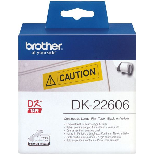 BROTHER P-TOUCH ENDLESS LABEL YELLOW 15.2M X 62MM ΜΕ OEM:DK22606