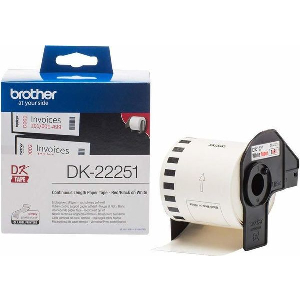 BROTHER P-TOUCH LABEL RED / BLACK ON WHITE15.2M X 62MM ΜΕ OEM:DK22251