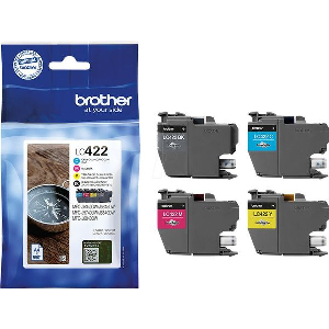 BROTHER ΜΕΛΑΝΙ INKJET LC BLACK, CYAN, MAGENTA, YELLOW CARTRIDGE ΜΕ OEM:LC422VAL
