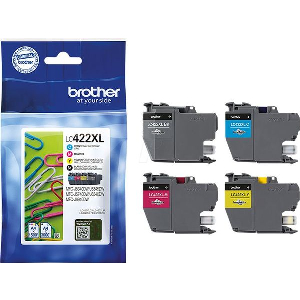 BROTHER ΜΕΛΑΝΙ INKJET LC BLACK, CYAN, MAGENTA, YELLOW CARTRIDGE ΜΕ OEM:LC422XLVAL