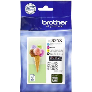 BROTHER ΜΕΛΑΝΙ INKJET LC-3213VP MULTIPACK ΜΕ OEM:LC-3213VP