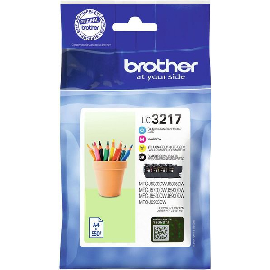 BROTHER ΜΕΛΑΝΙ INKJET LC-3217VP MULTIPACK ΜΕ OEM:LC-3217VP