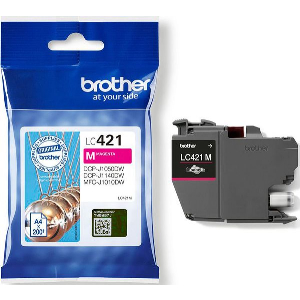BROTHER ΜΕΛΑΝΙ INKJET LC421 MAGENTA ΜΕ OEM:LC421M