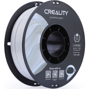 CREALITY CR-PLA SILK WHITE, 3D PRINTER FILAMENT GLOSSY, 1 KG SPOOL,1.75 MM (3301120004)