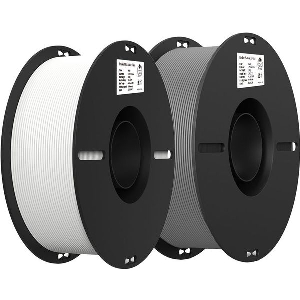 CREALITY EN-PLA VALUE PACK, WHITE - GREY 1+1KG ENDER 3D PRINTER FILAMENT