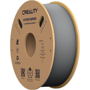 CREALITY HYPER PLA GREY 3D PRINTER FILAMENT, HIGH SPEED, 1 KG SPOOL1.75 3301010340 GRAY