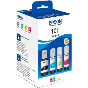 EPSON 101 4 INKJET PRINTER CARTRIDGES MULTIPACK YCMB ΜΕ OEM:C13T03V64A