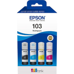 EPSON 103 4 INKJET PRINTER CARTRIDGES MULTIPACK YCMB ΜΕ OEM:C13T00S64A