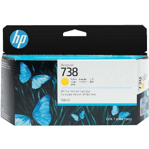 HP ΜΕΛΑΝΙ INKJET NO.738 130-ML YELLOW DESIGNJET ΜΕ OEM:498N7A