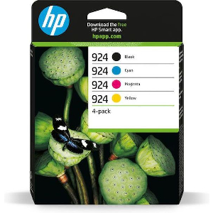 HP ΜΕΛΑΝΙ INKJET NO.924 CMYK 4-PACK ΜΕ OEM:6C3Z1NE