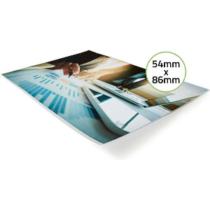 NEDIS LAMIA5486AT100 LAMINATING FILM 54X86MM THICKNESS: 125‘M TRANSPARENT