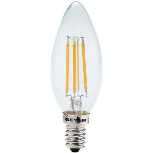 ΛΑΜΠΤΗΡΑΣ GEYER LED ΚΕΡΙ FILAMENT C35 4W E14 2700K 380LM DIM
