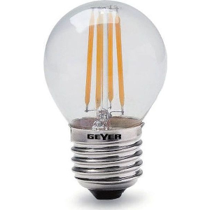 ΛΑΜΠΤΗΡΑΣ GEYER LED ΣΦΑΙΡΙΚΗ FILAMENT G45 4W E14 2700K 380LM DIM