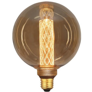 ΛΑΜΠΑ LED G125 3,5W Ε27 2000K 220-240V GOLD GLASS DIMMABLE