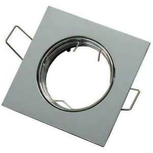 GEYER ΡΥΘΜΙΖΟΜΕΝΟ ΤΕΤΡΑΓΩΝΟ ΣΠΟΤ GU10 NIKEL