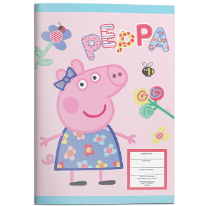ΤΕΤΡΑΔΙΟ ΚΑΡΦΙΤΣΑ 17Χ25 PEPPA PIG 40Φ ΡΟΖ