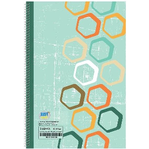 ΤΕΤΡΑΔΙΟ ΣΠΙΡΑΛ 2ΘΕΜΑΤΩΝ ΡΡ ΠΛΑΣΤ. ΕΞΩΦΥΛΛΟ 17X25CM JUSTNOTE 104141 ΠΡΑΣΙΝΟ