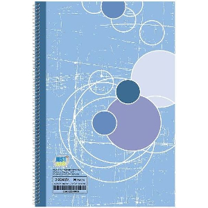 ΤΕΤΡΑΔΙΟ ΣΠΙΡΑΛ 3ΘΕΜΑΤΩΝ ΡΡ ΠΛΑΣΤΙΚΌ ΕΞΩΦΥΛΛΟ 17X25CM JUSTNOTE 104142 ΜΠΛΕ