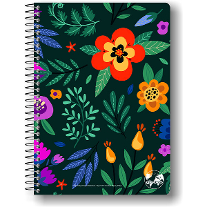 ΤΕΤΡΑΔΙΟ GLOBUS 17X25 FLORAL 4 ΘΕΜΑΤΩΝ ΠΡΑΣΙΝΟ