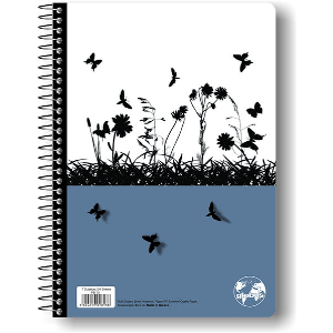 ΤΕΤΡΑΔΙΟ GLOBUS 17X25 NATURE 2 ΘΕΜΑΤΩΝ ΜΠΛΕ