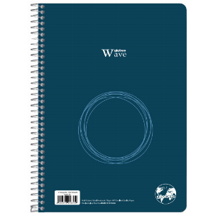 ΤΕΤΡΑΔΙΟ GLOBUS 17X25 2 ΘΕΜΑΤΩΝ WAVE ΜΠΛΕ